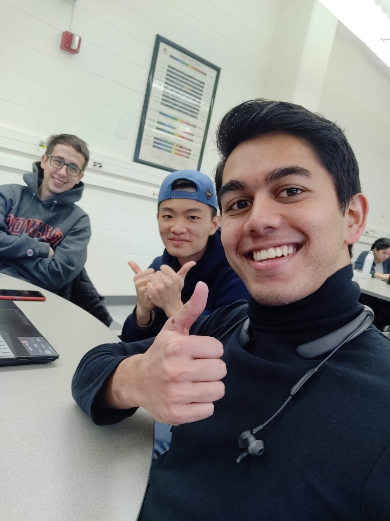 A selfie of my friends and I